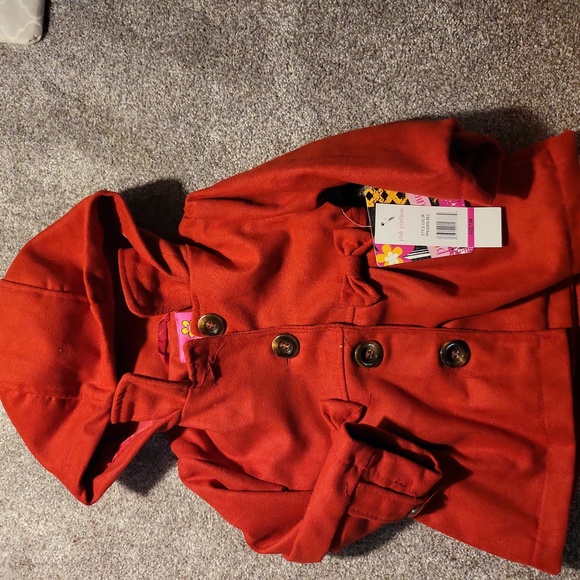 Pink Platinum Jackets & Coats Nwt Pink Platinum Baby Girl Peacoat